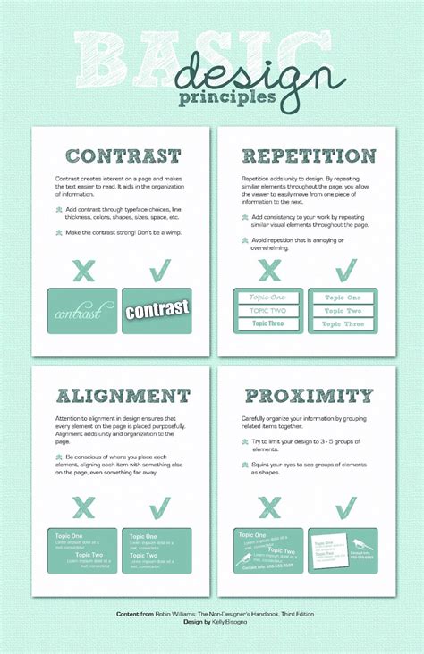 contrast repetition alignment and proximity|robin williams design principles.